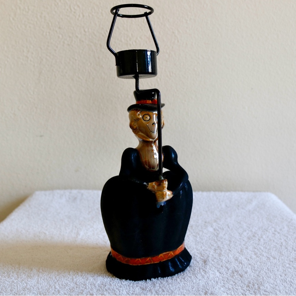 Yankee Candle Boney Bunch Halloween Victorian Umbrella Tealight Candle Holder
